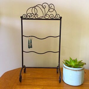 Jewelry Stand NWOT Earring Ladder Holder Antique Bronze